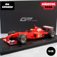 Ön Sipariş - 1/12 GP REPLICAS Ferrari F2000 #3 Michael Schumacher Winner Japanese GP 2000 (With Driver Figure) - GP1227CWD