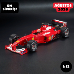 Ön Sipariş - 1/12 GP REPLICAS Ferrari F2000 #3 Michael Schumacher Winner Italian GP 2000 (With Driver Figure) - GP1227AWD