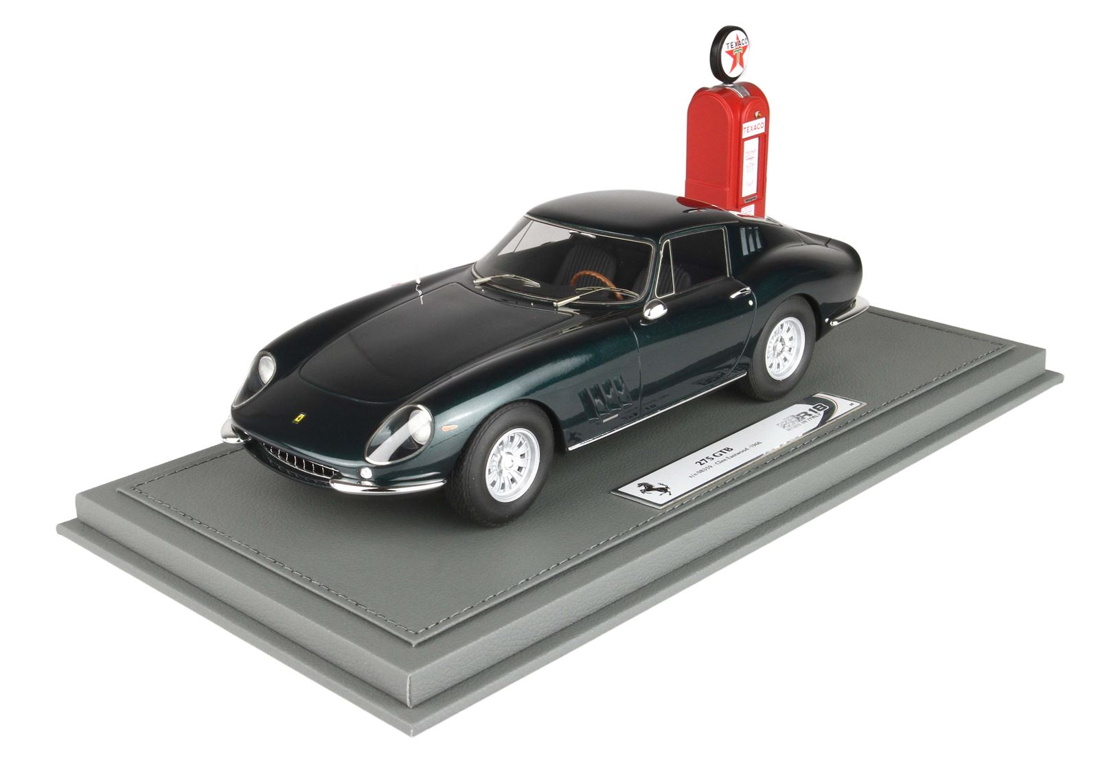 1/18 BBR Ferrari 275 GTB Personal Clint Eastwood with Texaco petrol pump - BBR1823T