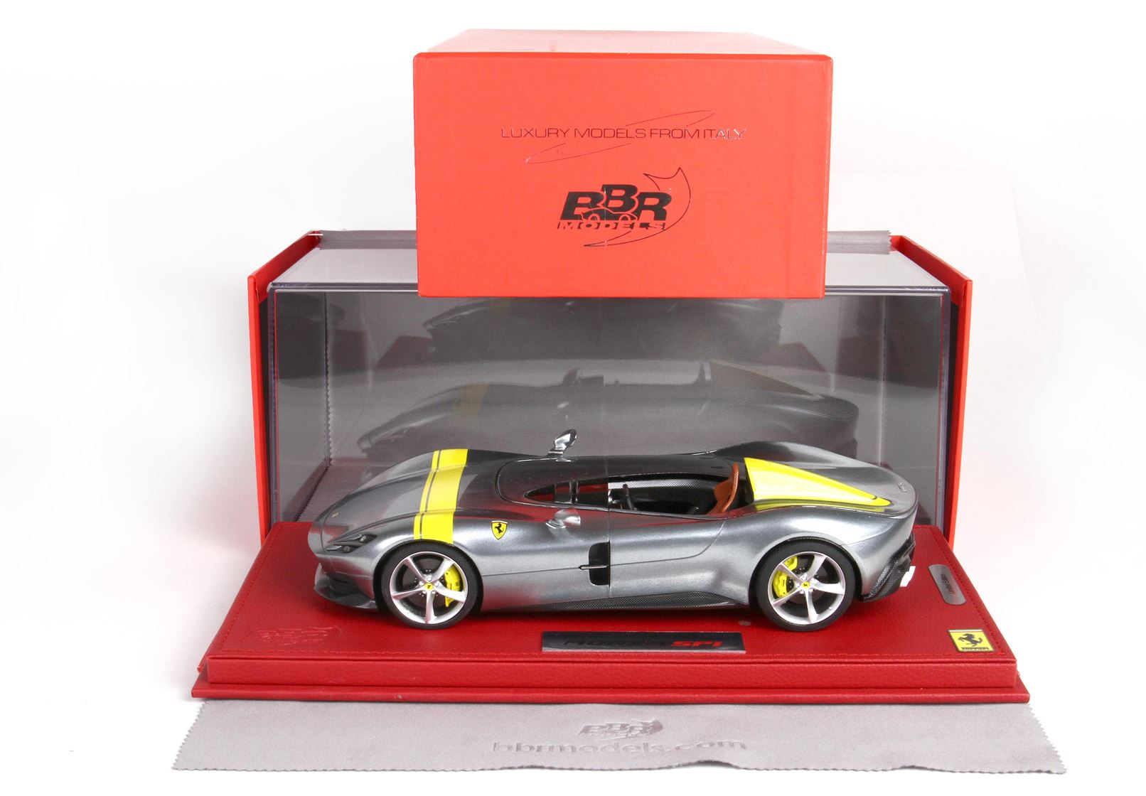 1/18 BBR Ferrari Monza SP1 metal grey - P18164A