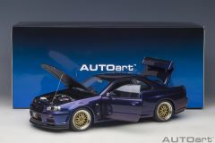 AUTOART - NISSAN - SKYLINE GT-R (R34) V-SPEC II NUR WITH BBS WHEELS 2002