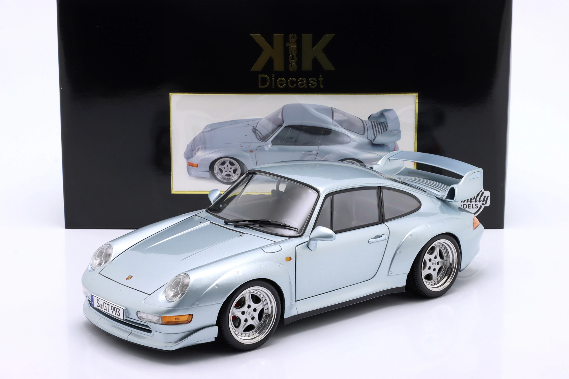 1/12 KK SCALE Porsche 911 (993) GT2 Year 1996 silver / Speedline Rims - KKDC120281S