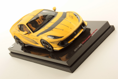 1/18 MR COLLECTION Ferrari 812 Competizione Matt Yellow with Sketch Genuine Carbon Base - FE033SE