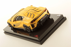 1/18 MR COLLECTION Ferrari 812 Competizione Matt Yellow with Sketch Genuine Carbon Base - FE033SE