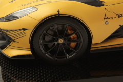 1/18 MR COLLECTION Ferrari 812 Competizione Matt Yellow with Sketch Genuine Carbon Base - FE033SE