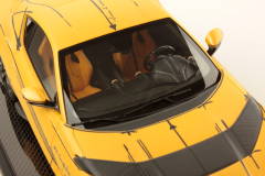 1/18 MR COLLECTION Ferrari 812 Competizione Matt Yellow with Sketch Genuine Carbon Base - FE033SE