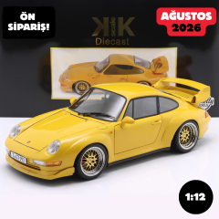 Ön Sipariş - 1/12 KK SCALE Porsche 911 (993) GT2 Year 1996 yellow / BBS Rims - KKDC120282B