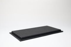 LYRD BOX - 1:18 ÖLÇEK - ASYA ASFALT SİYAH SERGİLEME STANDI - (GRİ DİKİŞ) LY143