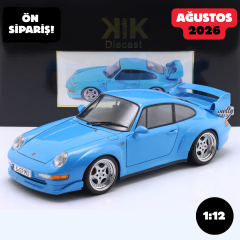 Ön Sipariş - 1/12 KK SCALE Porsche 911 (993) GT2 Year 1996 light blue / Speedline Rims - KKDC120283S