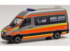 1/87 Mercedes Benz Sprinter `13 HD ABC-Zug Landkreis München, grey/orange/yellow