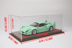 LYRD BOX - 1:18 ÖLÇEK - VİZON KAHVE SERGİLEME STANDI - (GRİ DİKİŞ) LY144
