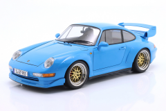 Ön Sipariş - 1/12 KK SCALE Porsche 911 (993) GT2 Year 1996 light blue / BBS Rims - KKDC120283B