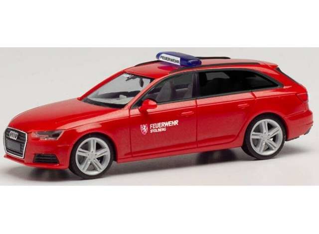 1/87 Audi A4 Avant Kommandofahrzeug Feuerwehr Stolberg, red