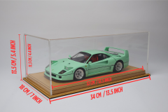 LYRD BOX - 1:18 ÖLÇEK - BELLINO YELLOW SERGİLEME STANDI - (SİYAH  DİKİŞ) LY145