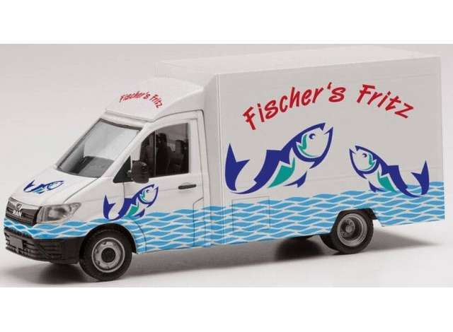 1/87 MAN TGE Foodtruck Fischer`s Fritz, White/blue