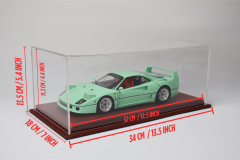 LYRD BOX - 1:18 ÖLÇEK - KESTANE BORDO SERGİLEME STANDI - (KIRMIZI DİKİŞ) LY148