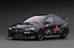 IGNITION-MODEL - MITSUBISHI LANCER EVOLUTION X (CZ4A) BLACK METALLIC WITH 4B11 ENGINE
