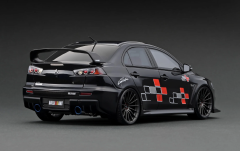 IGNITION-MODEL - MITSUBISHI LANCER EVOLUTION X (CZ4A) BLACK METALLIC WITH 4B11 ENGINE