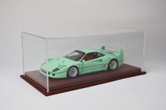 LYRD BOX - 1:18 ÖLÇEK - KESTANE BORDO SERGİLEME STANDI - (KIRMIZI DİKİŞ) LY148