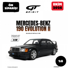 Ön Sipariş - 1/8 GT SPIRIT Mercedes-Benz 190 Evolution II Blue/Black Metallic 1990 - GTS802801