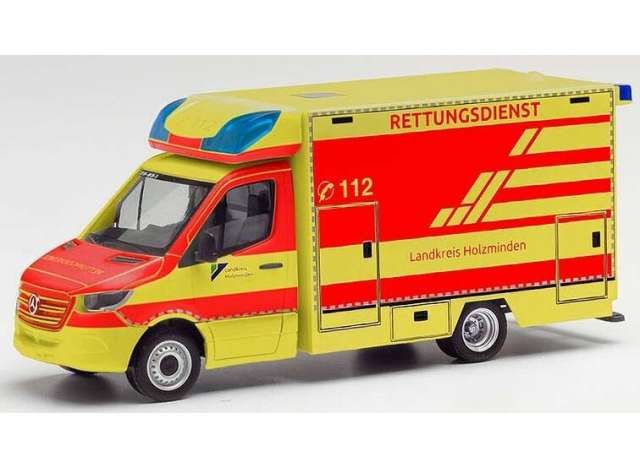1/87 Mercedes Benz Ambulance district Holzminden, yellow/orange