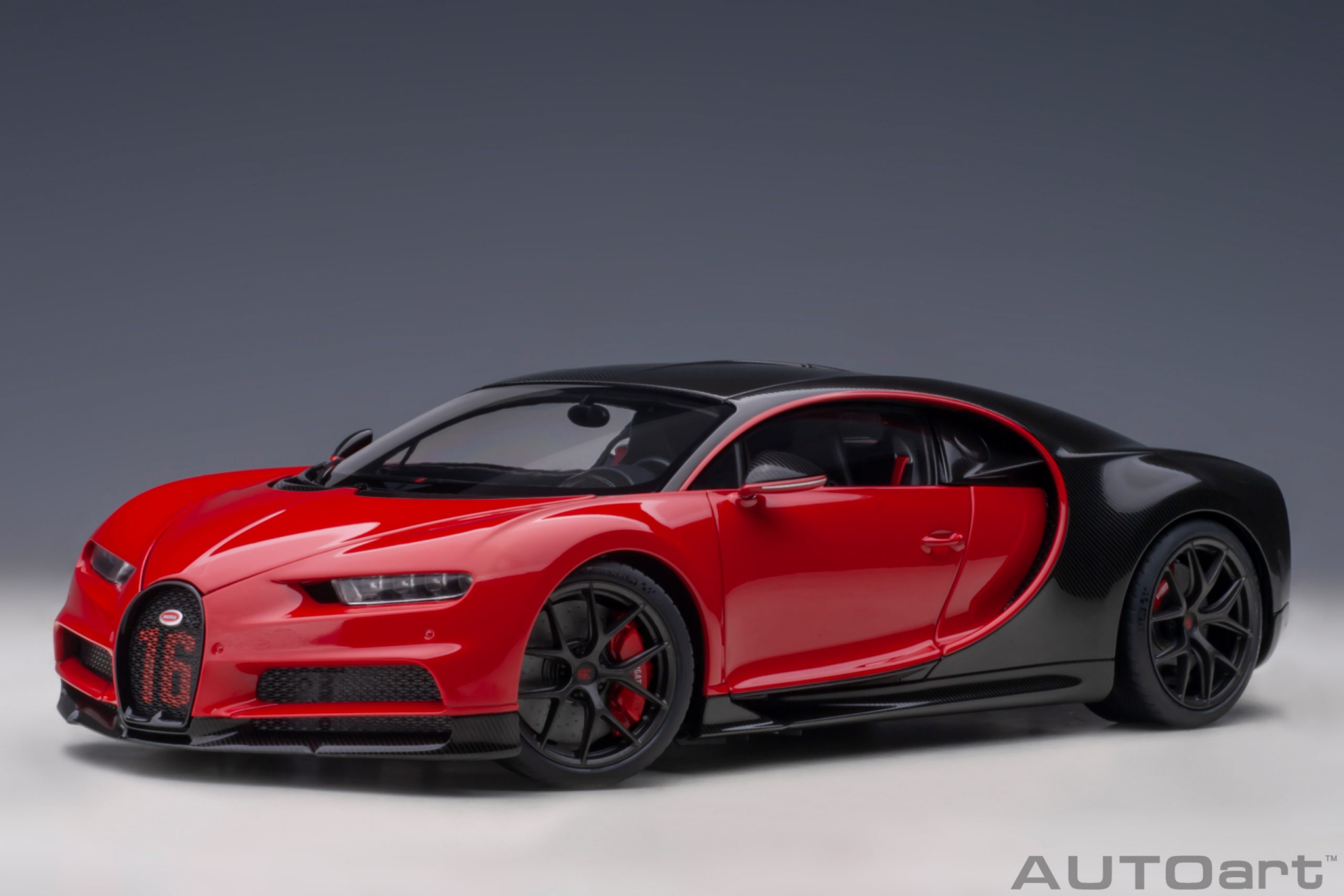 1/18 AUTOART Bugatti Chiron Sport (Italian Red/Carbon) - 70996