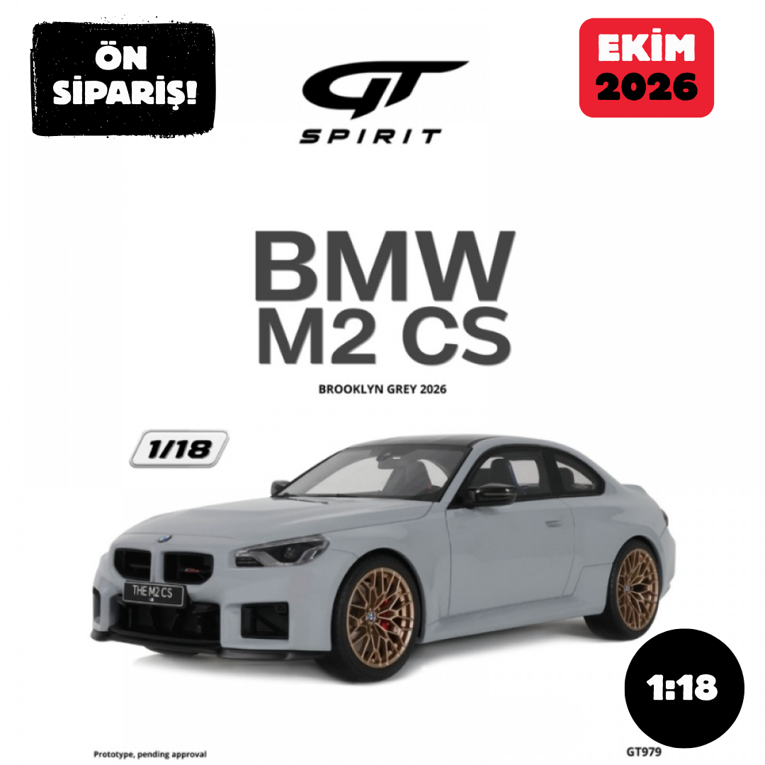 Ön Sipariş - 1/18 GT SPIRIT BMW M2 CS Brooklyn Grey 2026 - GT979
