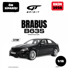 Ön Sipariş - 1/18 GT SPIRIT Mercedes C63S Brabus B63S Obsidian Black 2008 - GT582
