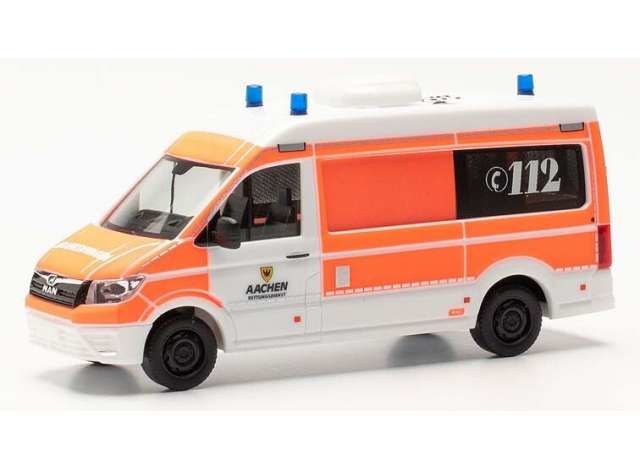 1/87 MAN TGE HD Rettungsdienst Aachen, white/orange