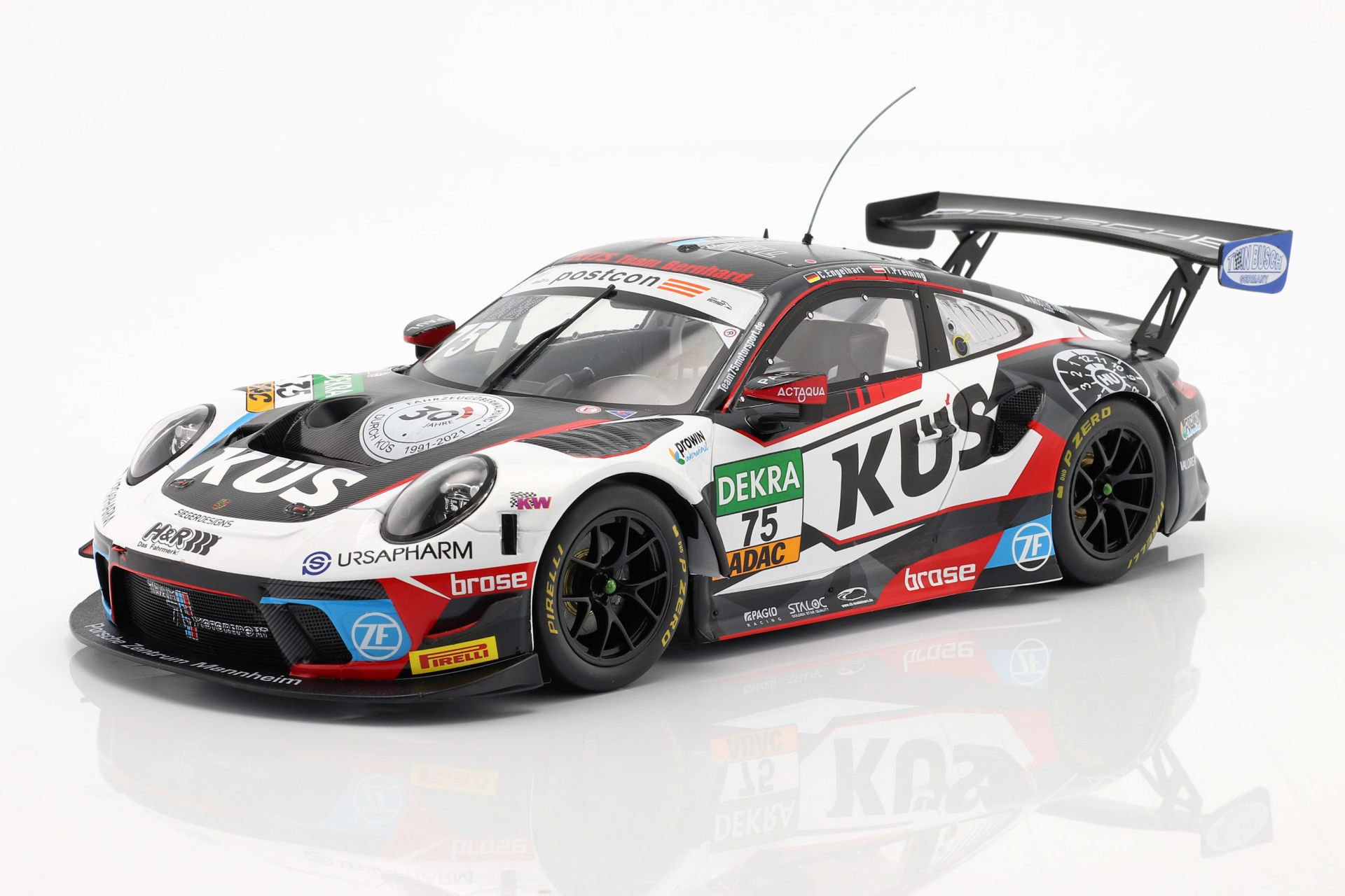 IXO-MODELS - PORSCHE - 911 991 GT3 R TEAM KUS 75 BERNHARD N 75 ADAC GT MASTERS 2021 C.ENGELHART - T.PREINING