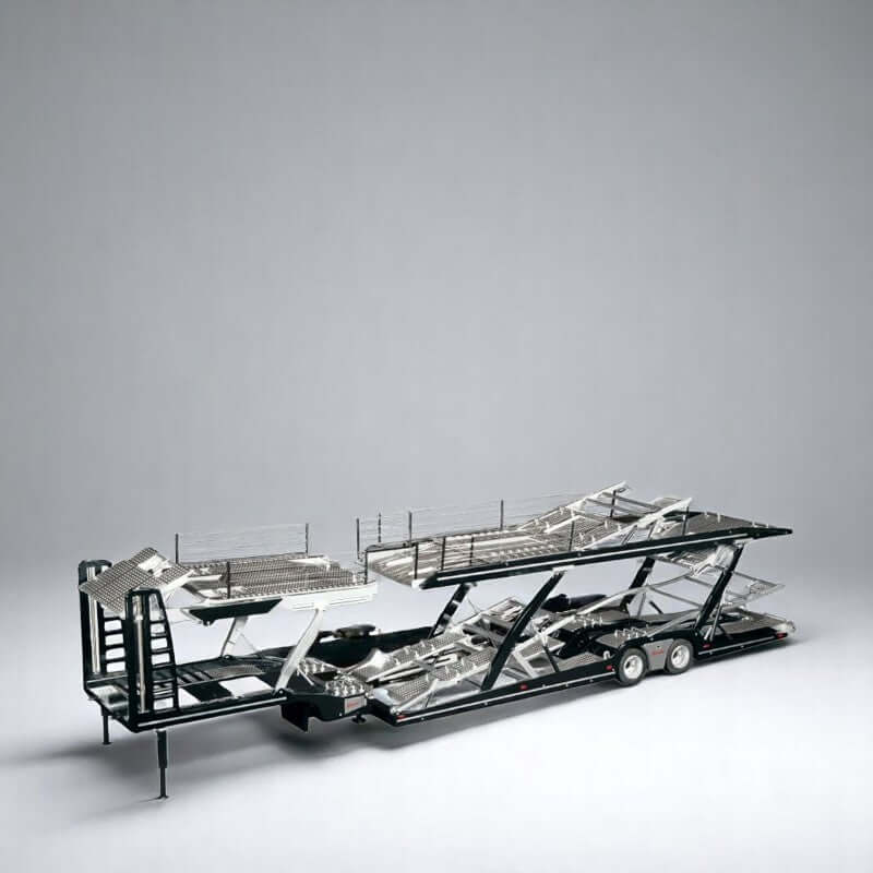 1/18 NZG LOHR AUTOTRANSPORTER CAR TRANSPORTER BLACK - 971