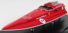 1/18 BBR-MODELS - FERRARI - OFFSHORE MOTOSCAFO FRECCIA ROSSA 21 SPORT N 71 EUGENIO MOLINARI - POWERED V8 F430 - WORLD RECORD 2007