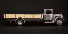 CMC - MERCEDES BENZ - LO2750 PLATFORM TRUCK WITH WOODEN BOX CAR TRANSPORTER 1936
