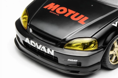 1/18 Motorhelix Honda Civic Type R EK9 Mattel black Yellow light - M85010