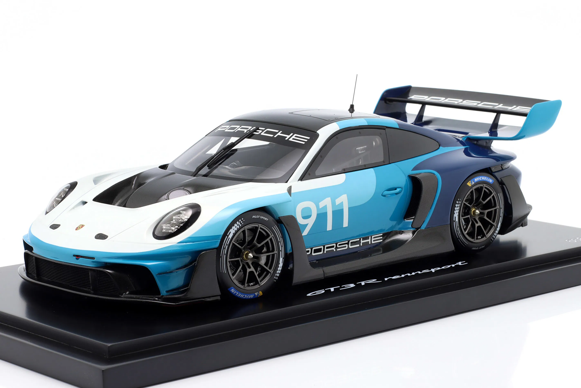 1/18 SPARK-MODEL - PORSCHE - 911 992 GT3 R N 911 RACING SPEED ICON DESIGN COUPE 2023