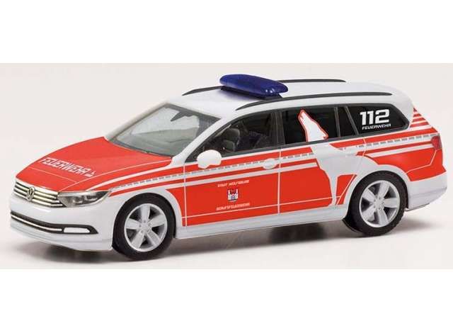 1/87 Volkswagen Passat Variant Fire Department Wolfsburg, white/red