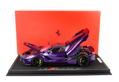 1/18 BBR Ferrari LaFerrari 2012 open diecast - SPECIAL PACK Purple Dubai- Viola Vio tailor made