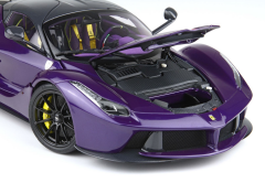1/18 BBR Ferrari LaFerrari 2012 open diecast - SPECIAL PACK Purple Dubai- Viola Vio tailor made
