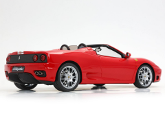 1/18 BBR Ferrari 360 Modena Spider automatic gear Rosso Corsa - italian stripe - challenge back grid
