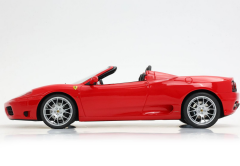 1/18 BBR Ferrari 360 Modena Spider automatic gear Rosso Corsa - italian stripe - challenge back grid