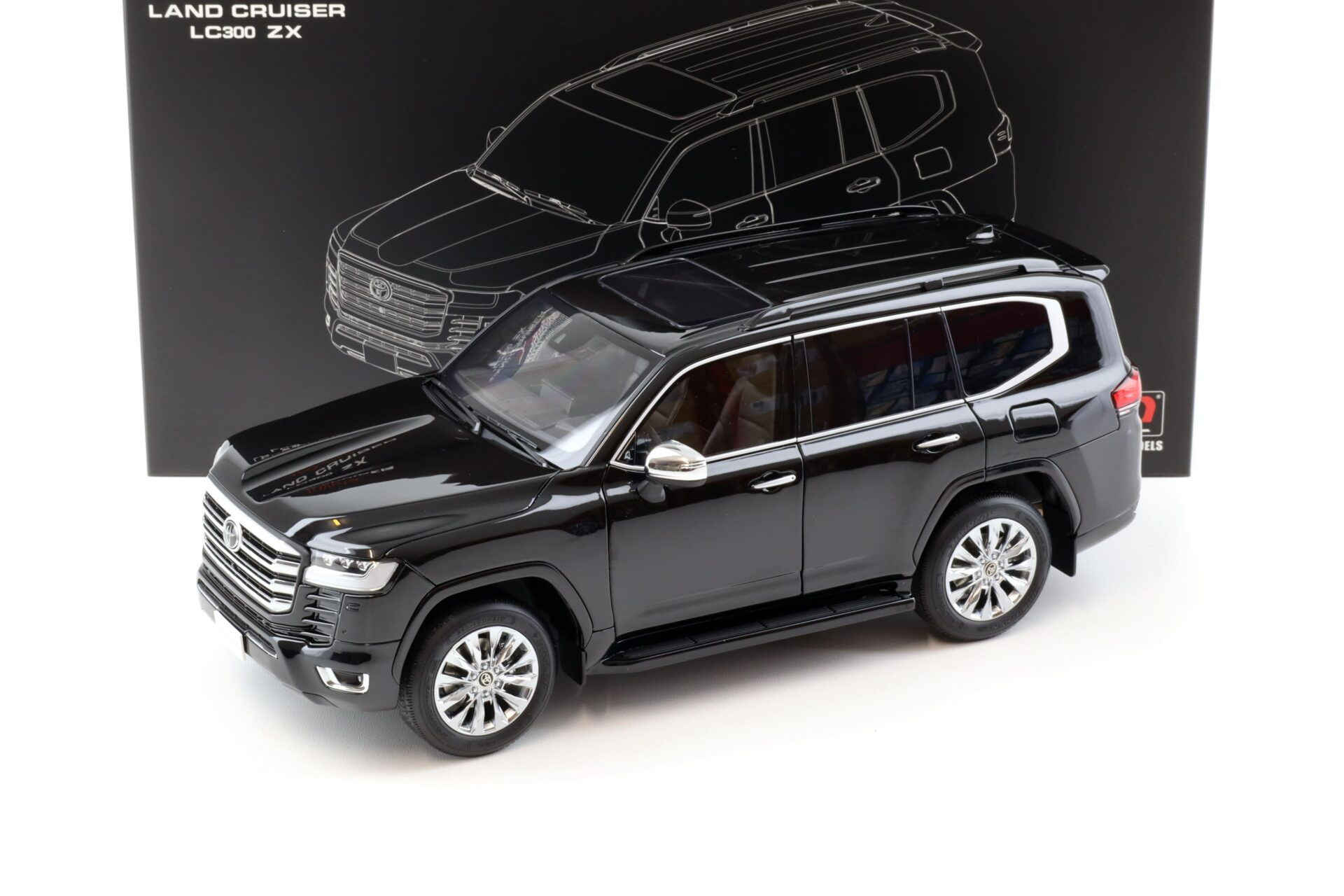 1/18 LCD Models Toyota Land Cruiser LC 300 ZX black - LCD18013-ZX-BL