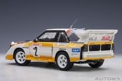 AUTOART - AUDI - QUATTRO SPORT S1 (night version) N 2 4th RALLY MONTECARLO 1986 W.ROHRL - C.GEISTDORFER