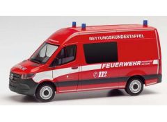 1/87 Mercedes Benz Sprinter `18 Fire department Frankfurt/hundestaffel, red/white
