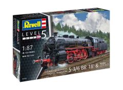 1/87 Express locomotive S3/6 BR18(5) with Tender 2'2'T, Level 5 plastic modelkit