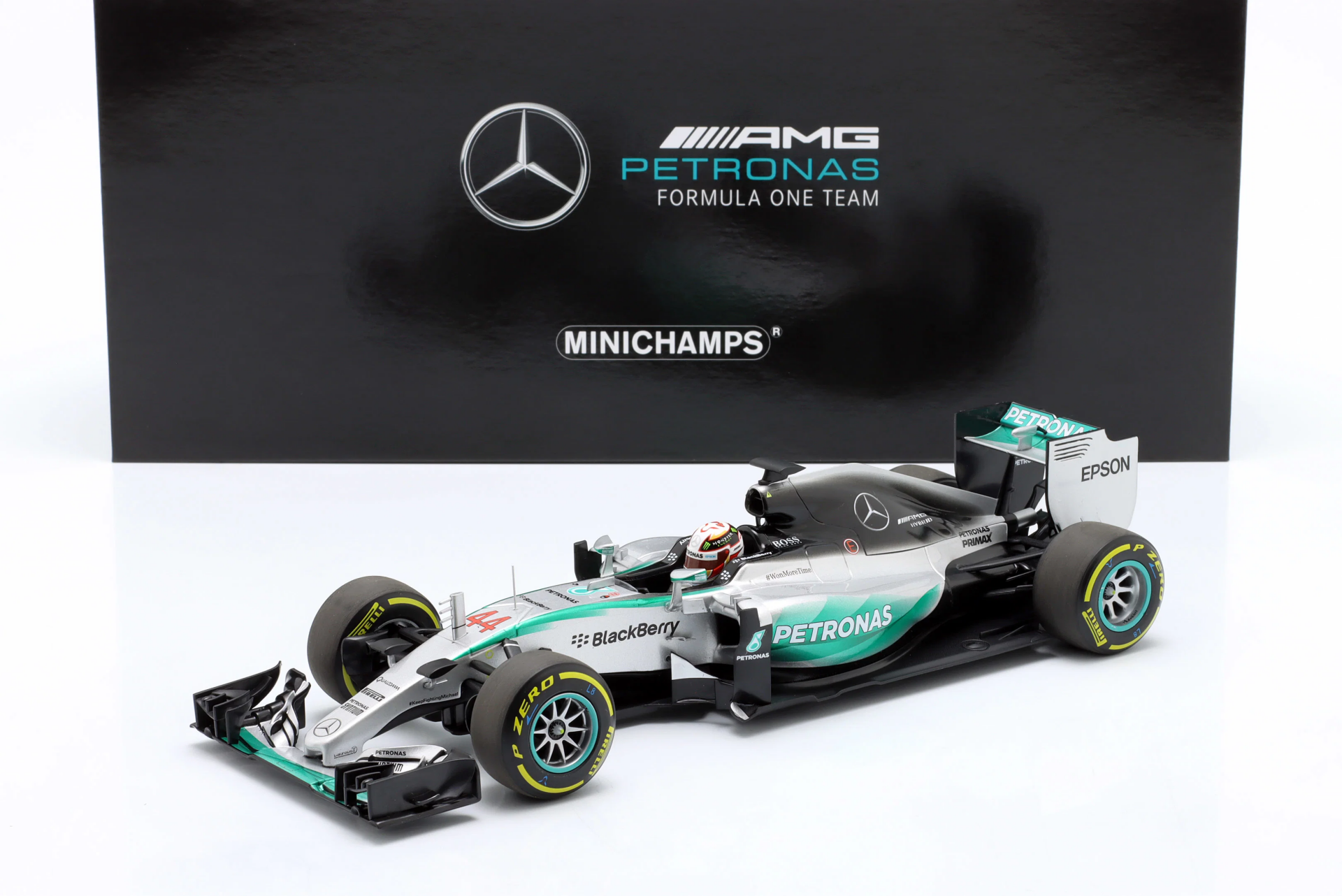 1/18 Minichamps L. Hamilton Mercedes AMG W06 #44 Winner USA GP formula 1 World Champion - 113150544