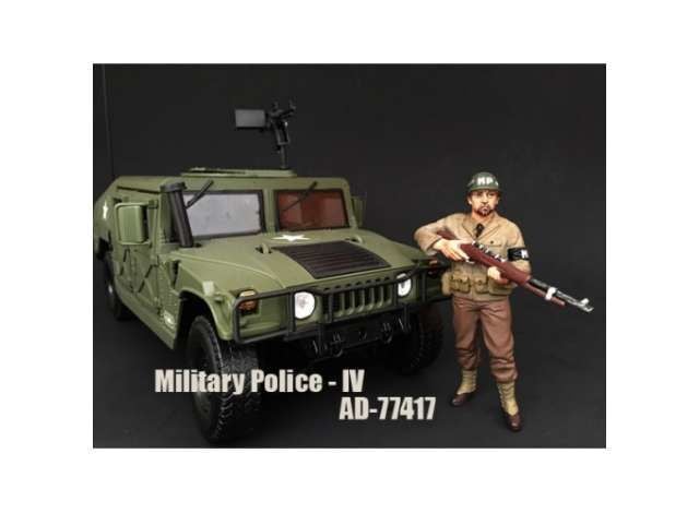 1/18 American Diorama wwii us military police figure #4 with pistol - AD77417