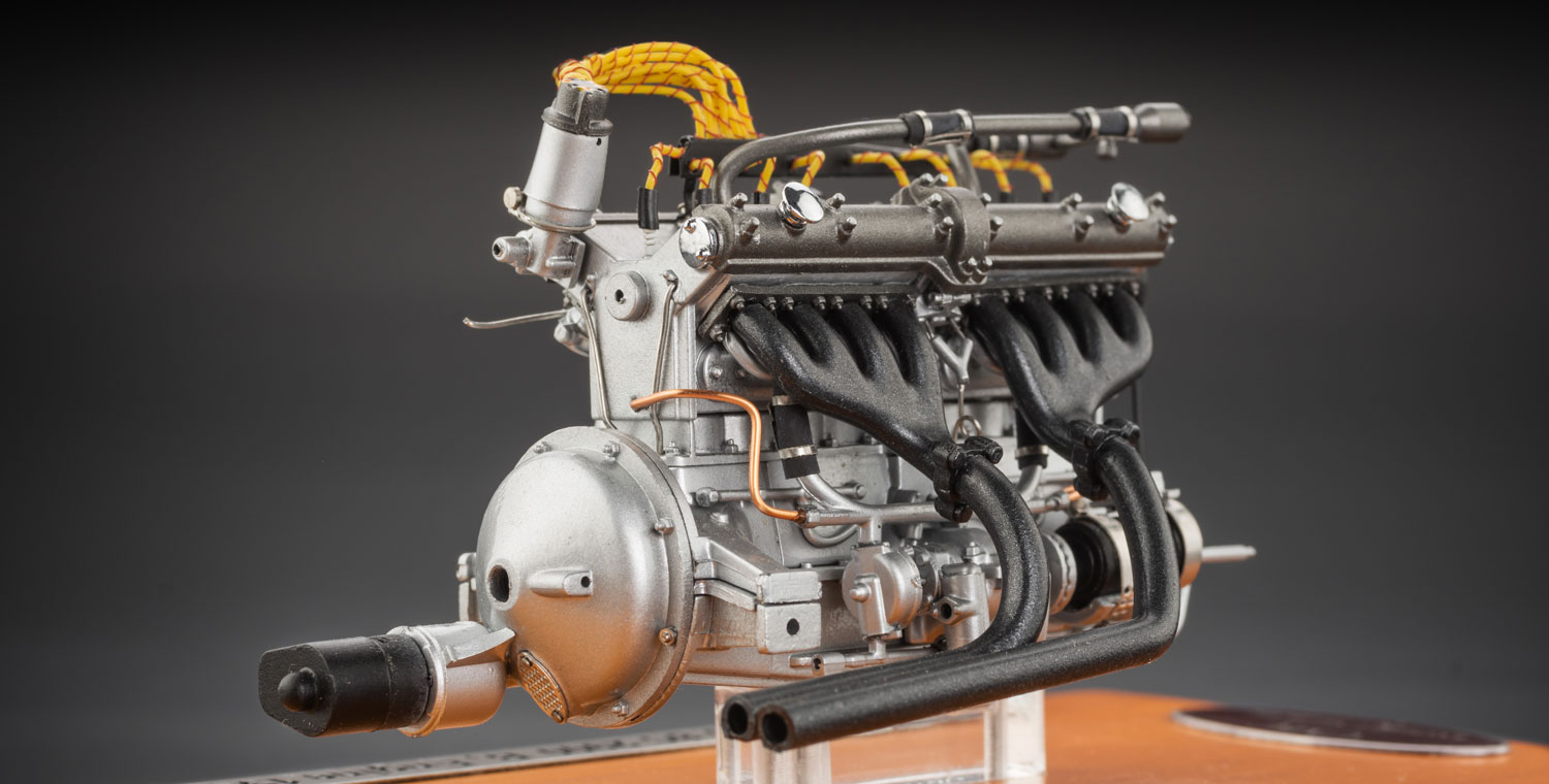 1/18 CMC - ALFA ROMEO - MOTORE - ENGINE 8C 2900B SPECIALE TOURING COUPE 1938