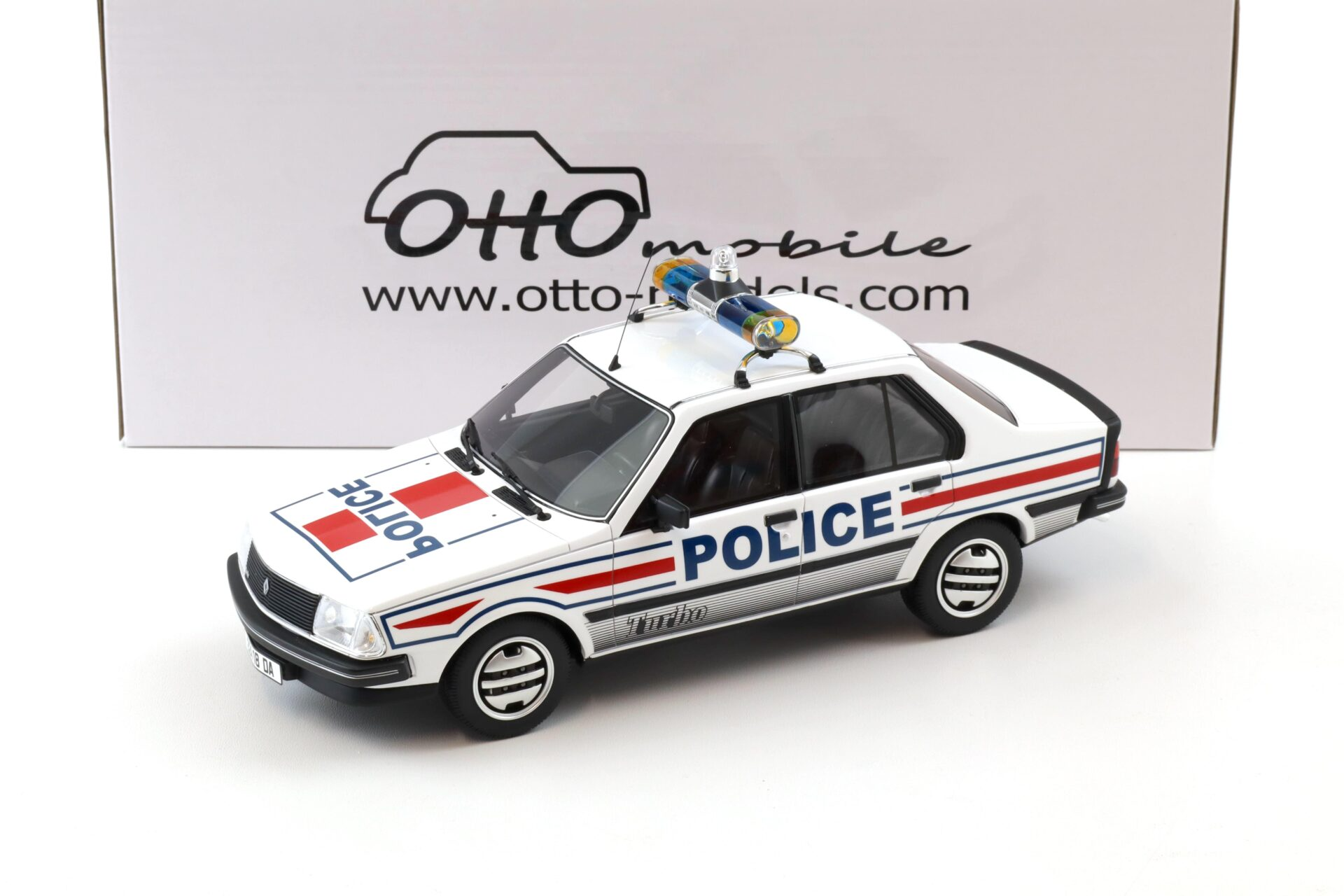 1/18 OTTO Renault 18 Turbo Police Nationale white 1982 - OT1156