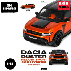 Ön Sipariş - 1/18 OTTO DACIA DUSTER REDUST SPORT 4X2 HYBRID ORANGE 2025 - OT1316