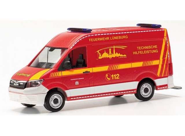 1/87 MAN TGE HD Fire Department, red/yellow